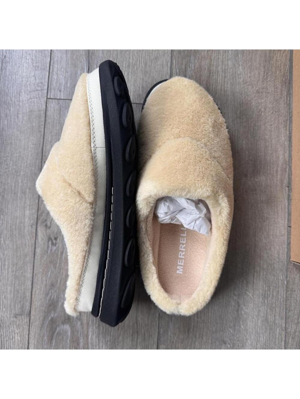 Merrell Hut Moc 2 Slide Cozy Sand Dune Women's Size US 8